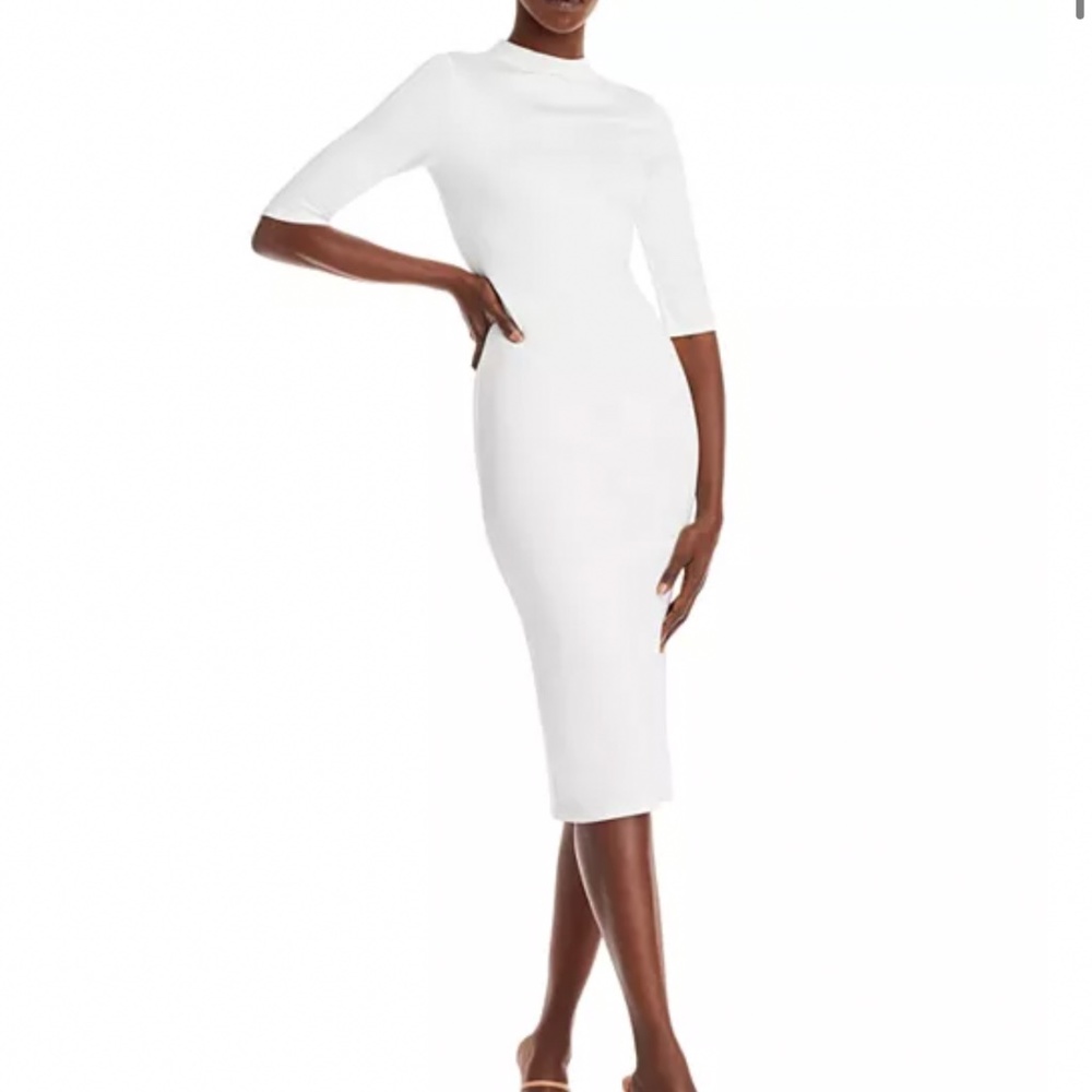 Alice & Olivia White 3/4 Sleeve Dress Size 2 Like New